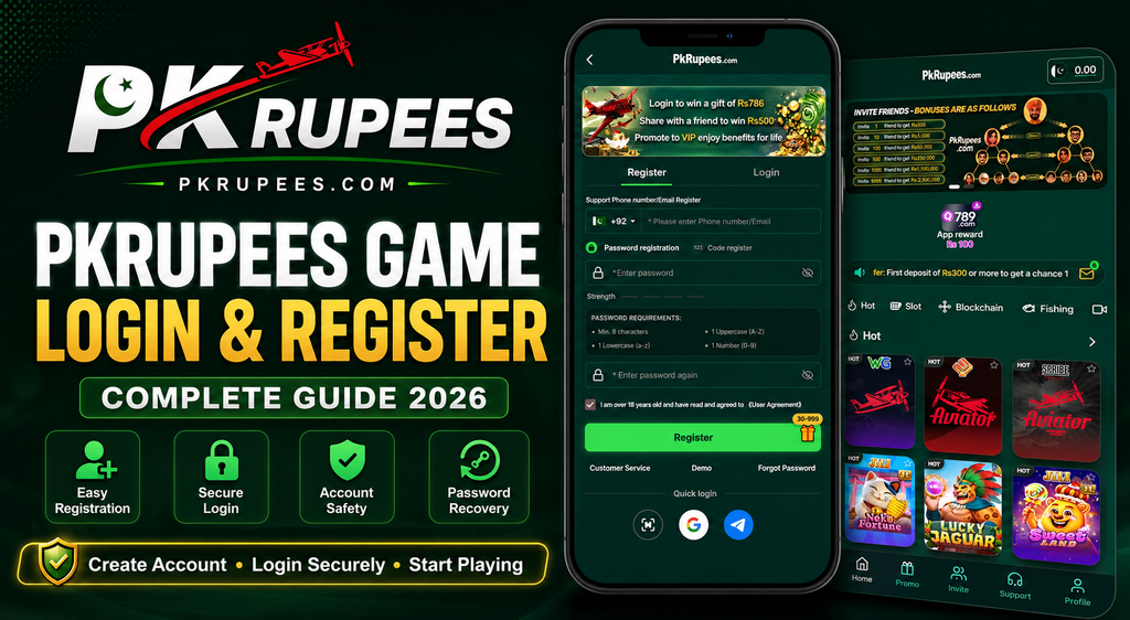 PKRUPEES Login & Register